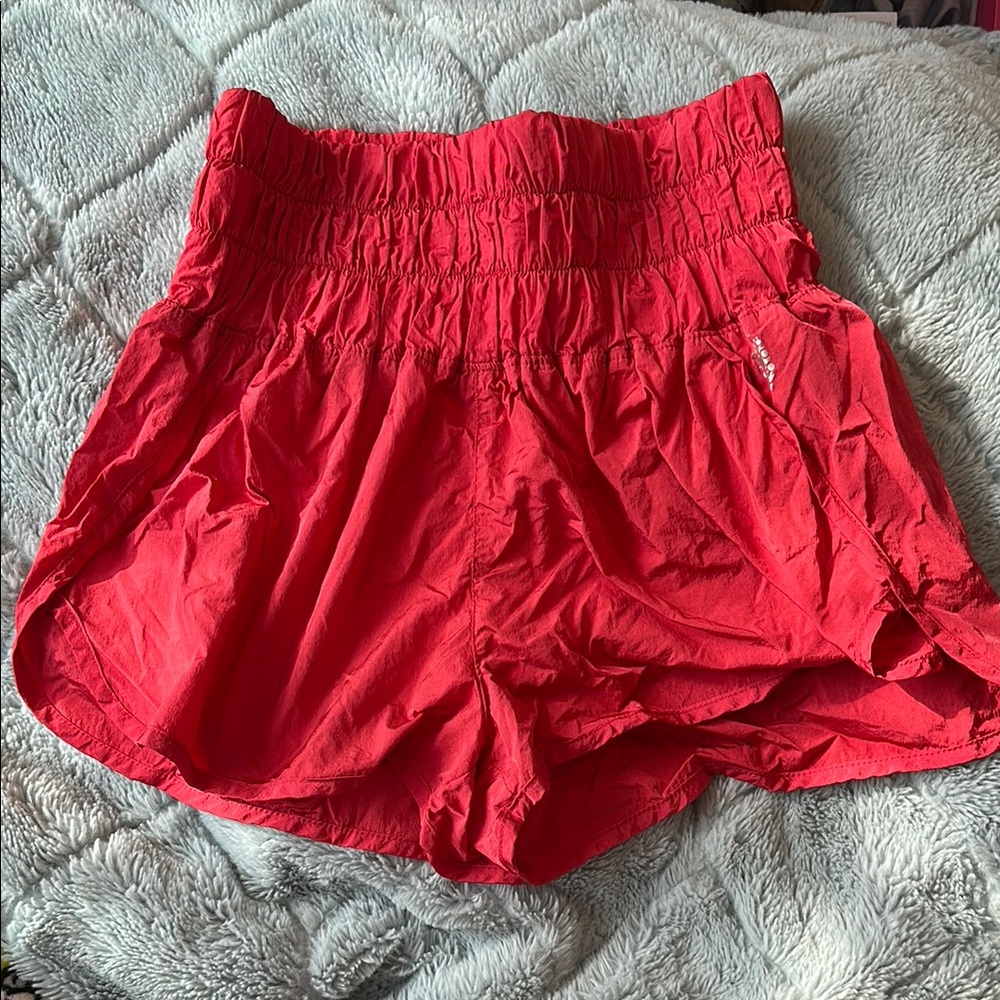 Red free people movement “the way home shorts”